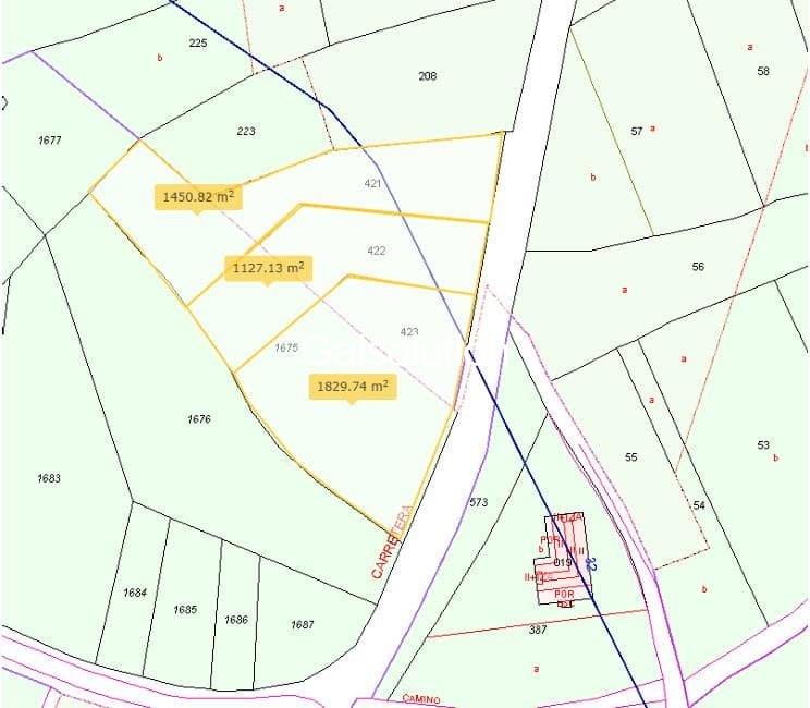 Foto 1 Parcelas edificables en venta en Gundiás – Nogueira de Ramuín (Ourense)